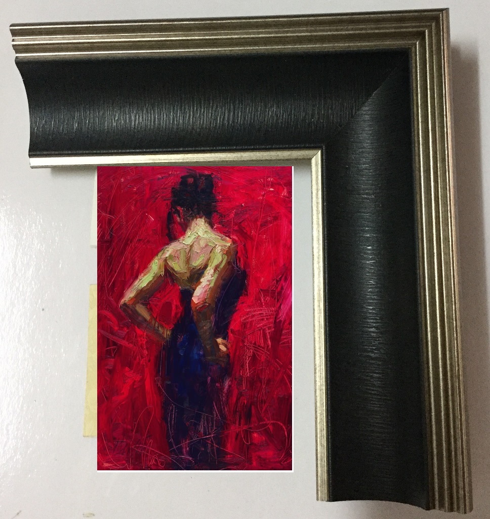 16x24" framed oil painting Reproduction Henry Asencio's elegance, framed oil paintings for sale, oil painting framed canvas for living room (image for) 16x24" framed oil painting Reproduction Henry Asencio's elegance, framed oil paintings for sale, oil painting framed canvas for living room